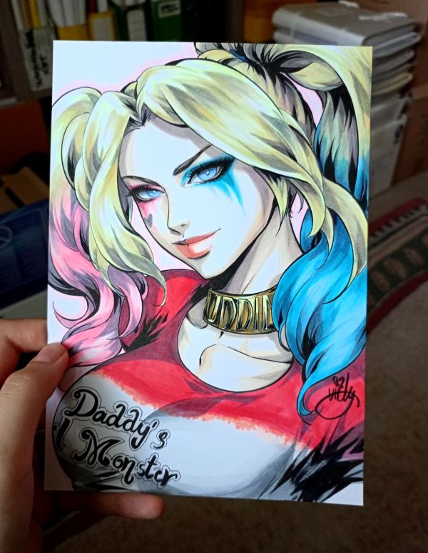 Image for Harley Quinn headsketch by Lictoria 