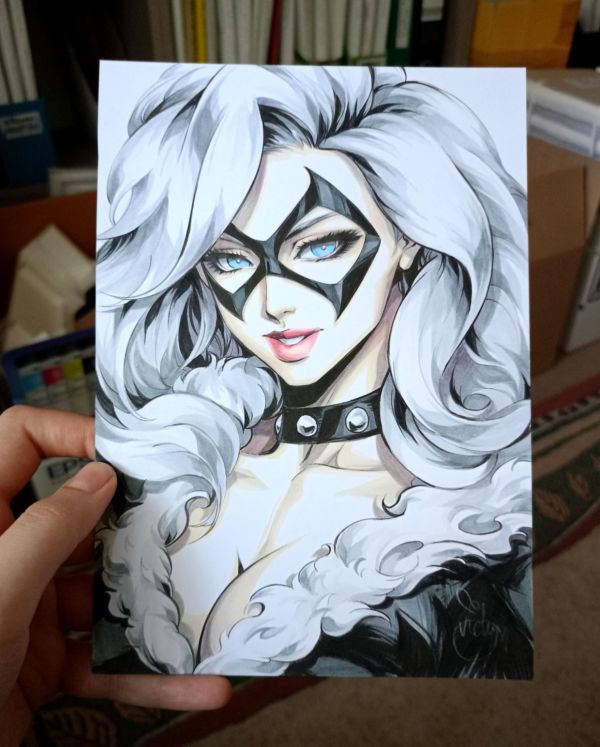 Image for Black Cat headsketch by Lictoria 