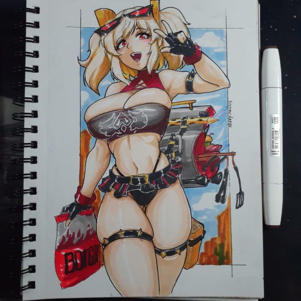 Image for Burnice White Pin Up Art