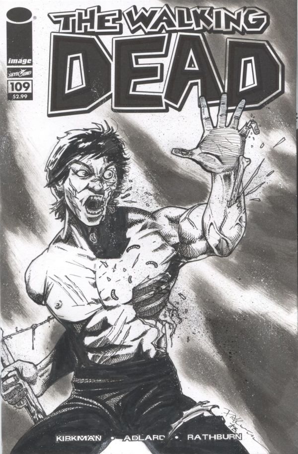Image for Bruce Lee The Walking Dead 109 Sketch Cover