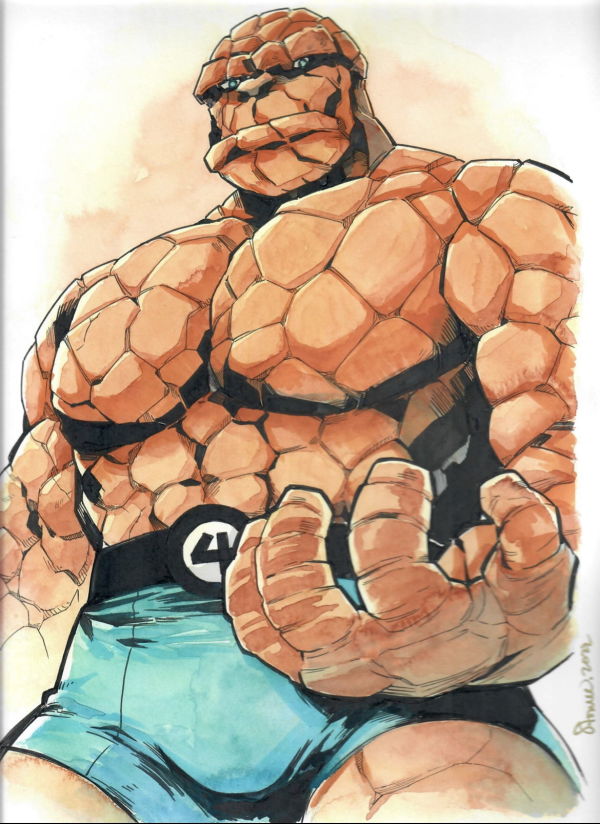 Image for The Thing Fantastic Four Illustration by Saowee