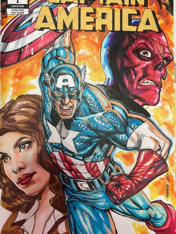 Image for Captain America Sketch Cover