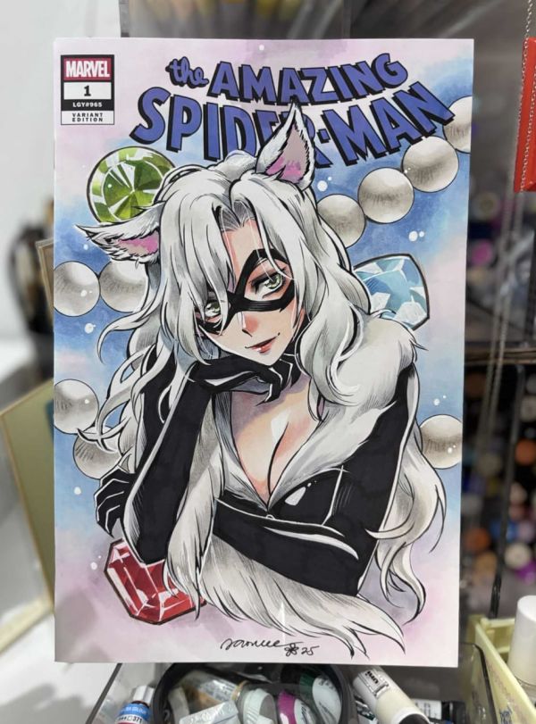 Image for Black Cat Sketch Cover by Saowee