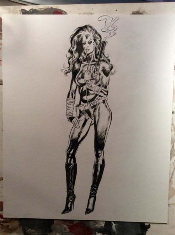 Image for Madame Masque [Recreation] Original Ink Drawing