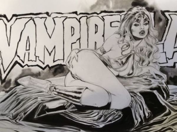 Image for Vampirella Ink Illustration by Mark Beachum