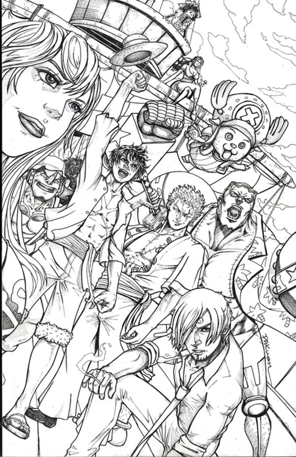 Image for One Piece Straw Hat Crew Illustration