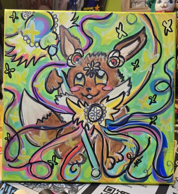 Image for Magical Eevee Fan Art Painting