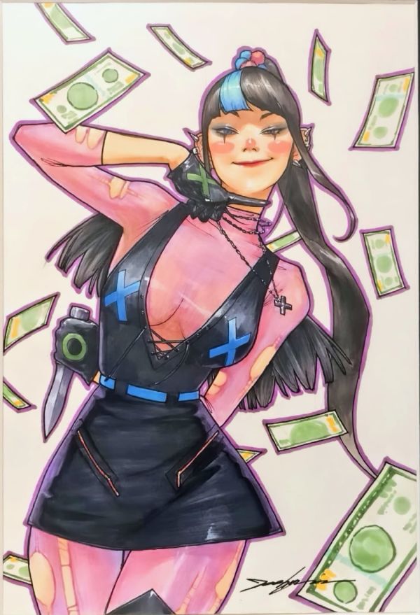 Image for Gotham City Sirens #4 Punchline Cover Original Art