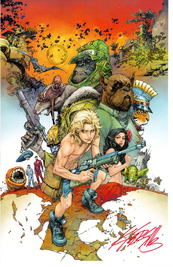 Image for KAMANDI PRINT SIGNED KENNETH ROCAFORT