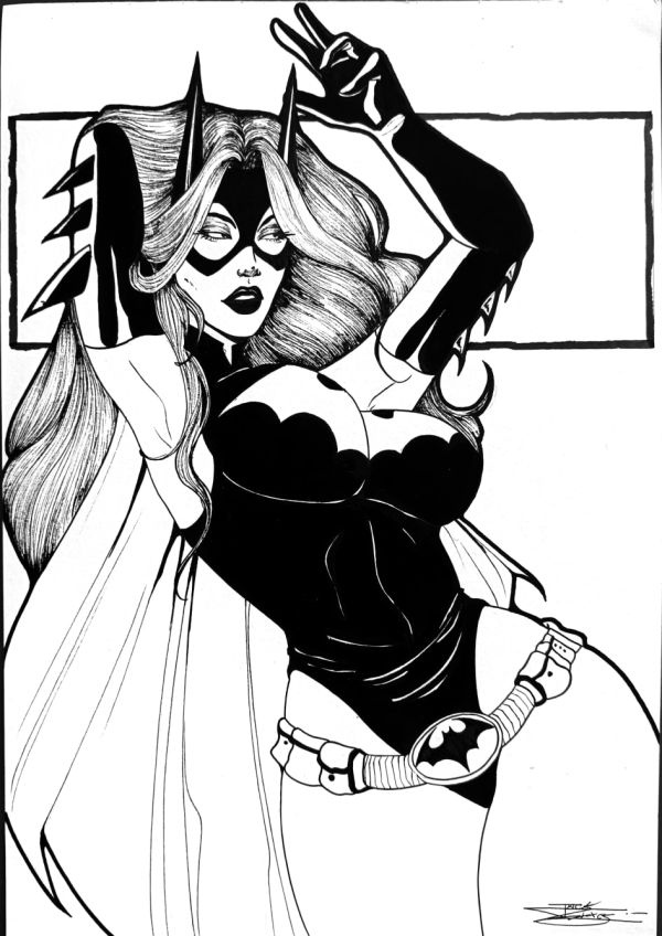 Image for Batgirl Original Ink Art by Jack Lynxes 