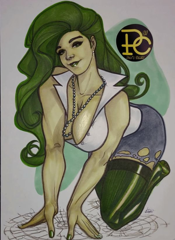 Image for She-Hulk Pin Up Art Andora Cidonia