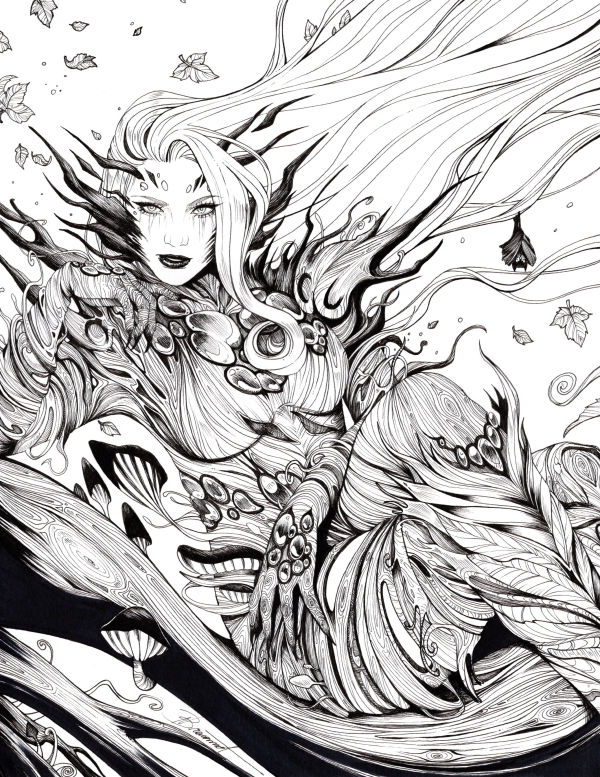 Image for Tradicional Poison Ivy Art by Nathalie Braconnot
