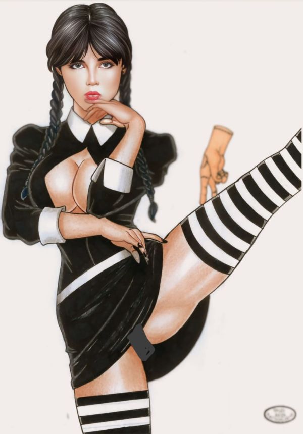 Image for Wednesday Addams 9"12 by Rudimar Patrocínio  nsfw