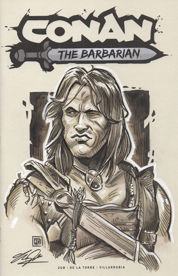 Image for Conan The Barbarian sketch cover by Tim Shinn