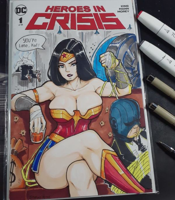 Image for Heroes in Crisis 1 Wonder Woman Sketch Cover