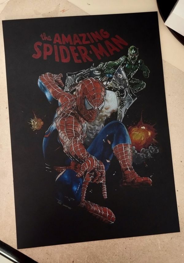 Image for Spider-Man vs Green Goblin Print