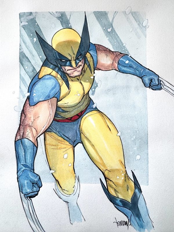 Image for Wolverine Mixed Media Art by Tommy