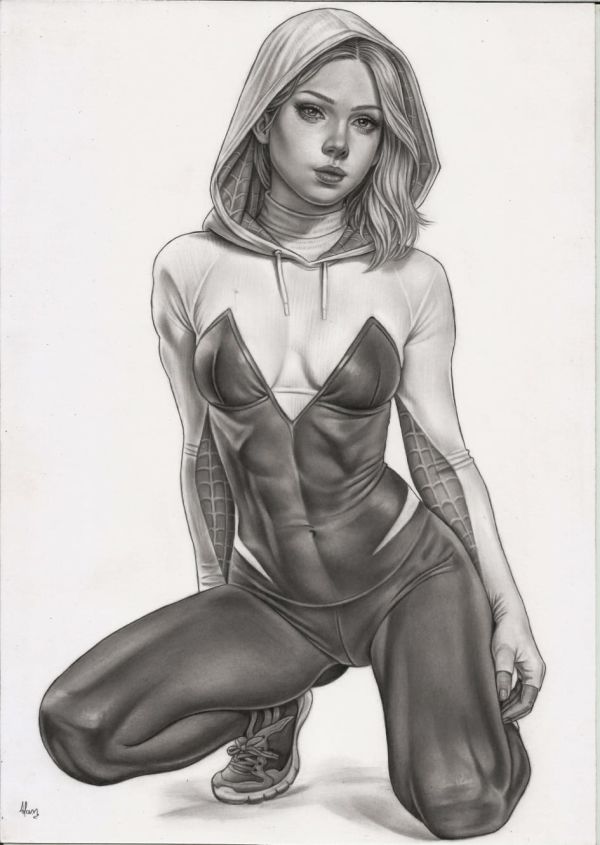 Image for Spider-Gwen Pencil Illustration 9x12