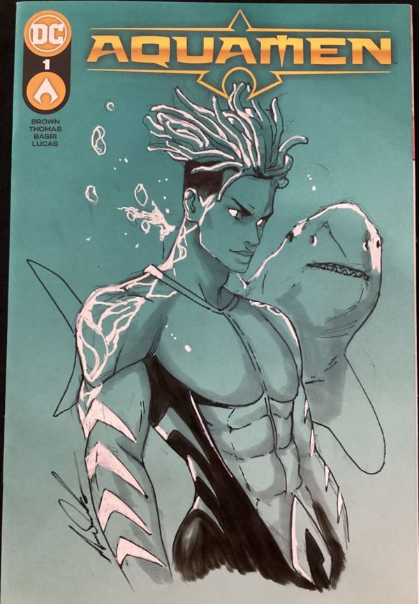 Image for Aqualad (Jackson Hyde) sketch cover by Nikolas Draper-Ivey-4edf9239