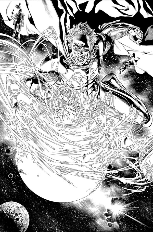 Image for Green Lantern Corps #07 page 02 inks over bluelines by Oclair Albert