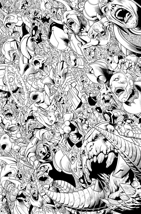 Image for Green Lantern Corps #07 page 17 inks over bluelines by Oclair Albert