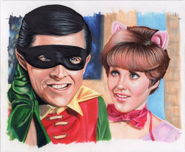 Image for Robin and Catwoman Illustration