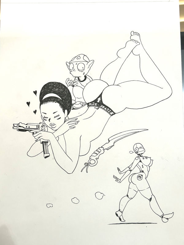Image for The lady and the ladybot 