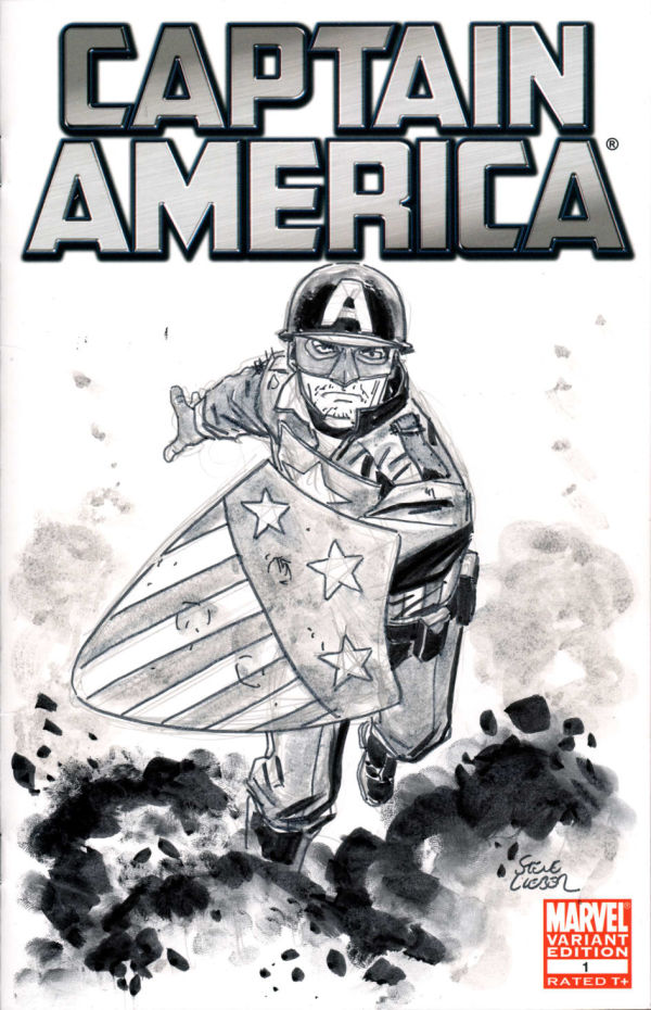 Image for Captain America vol. 6 #1 WWII Captain America Sketch Cover by Steve Lieber