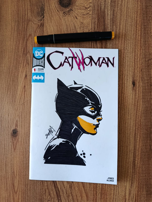 Image for Catwoman Sketch Cover by Buğra Batuhan Berah