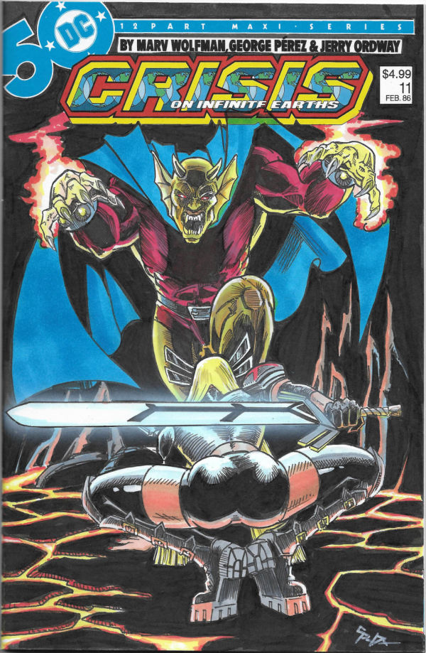 Image for Magik vs Etrigan sketch cover by Jason Spyda  Adams