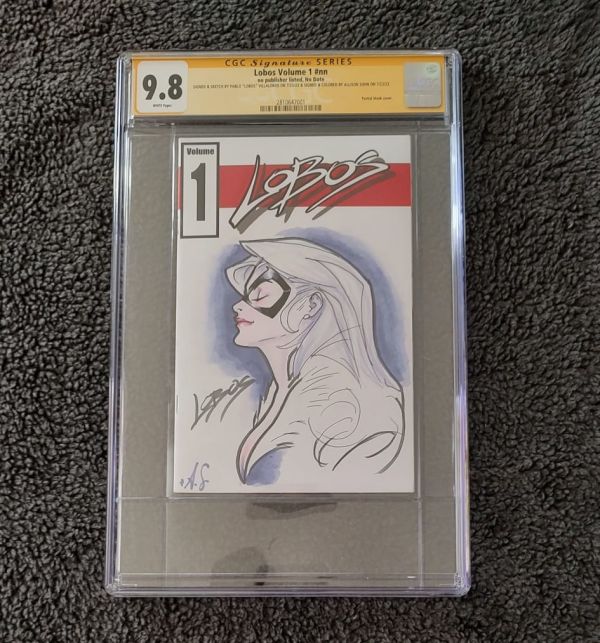 Image for Lobos 1 Sketch Book Pablo "Lobos" Villalobos Sketch Allison Sohn Colors CGC 9.8