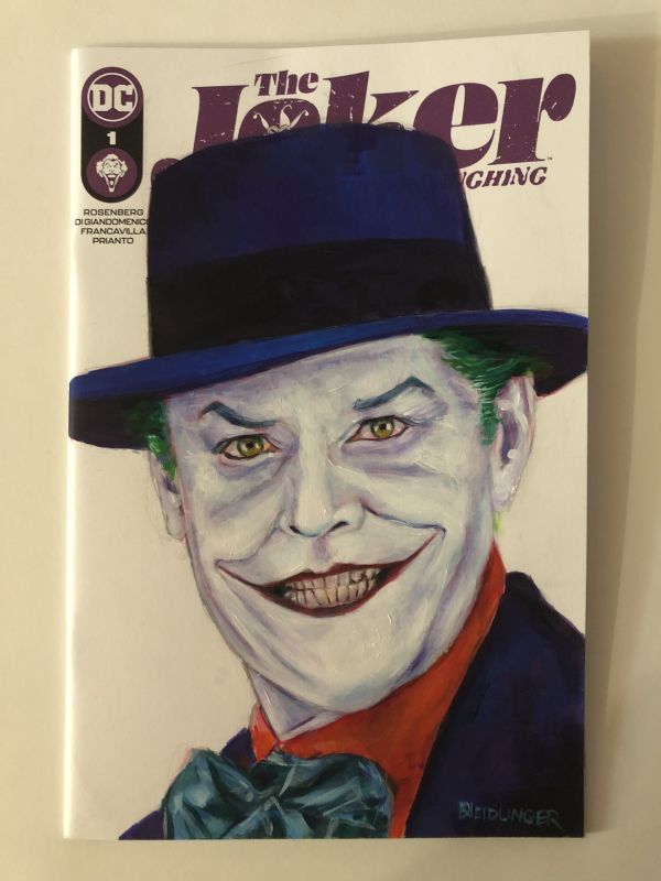 Image for Jack Nicholson Joker Hand Painted Sketch Cover