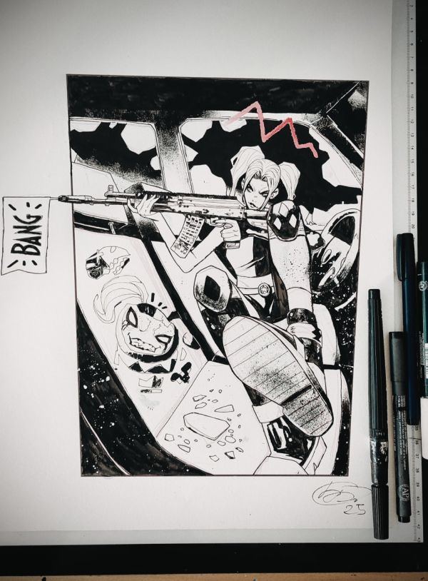 Image for Harley Quinn 11x17 sketch.