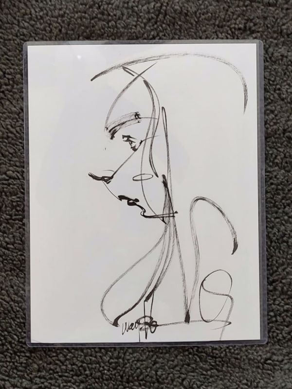 Image for Abstract Female Portrait Ink Sketch by Jonathan Wayshack ayshack