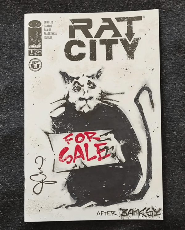 Image for Image Comics Rat City BANKSY Rat Homage Sketch by JD Correa