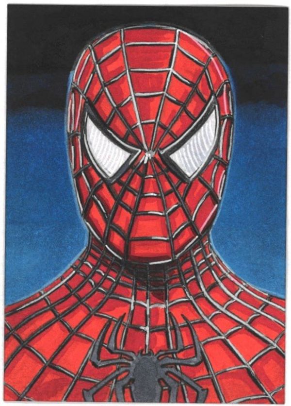 Image for Tobey Maguire Spider-Man sketch card by James Lee Jones