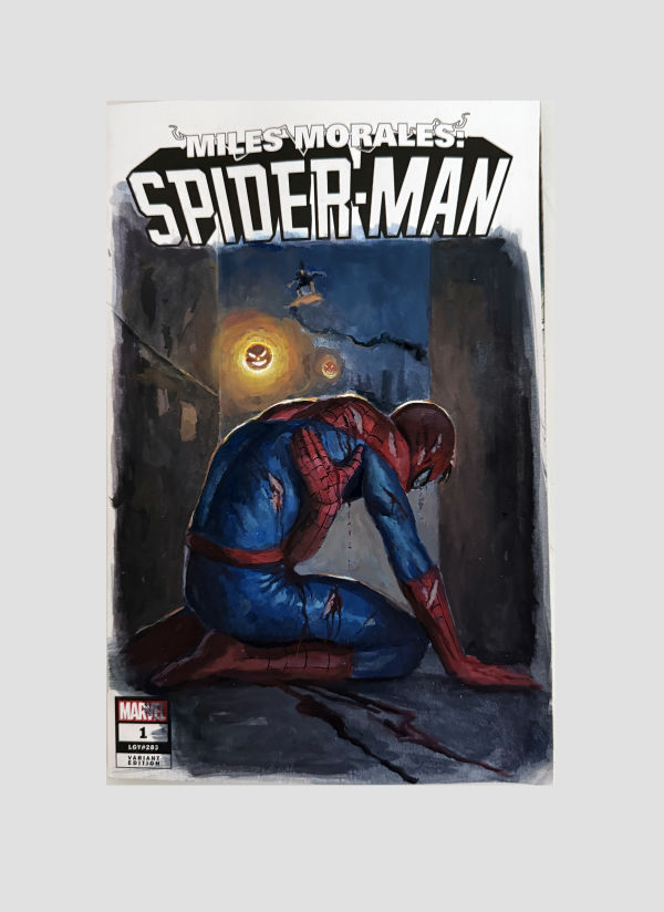 Image for Miles Morales Spider-Man Painted Sketch Cover