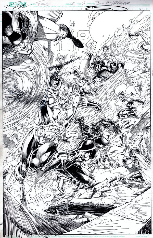 Image for Titans vol. 2 #18 page 06 Original Art by Brett Booth