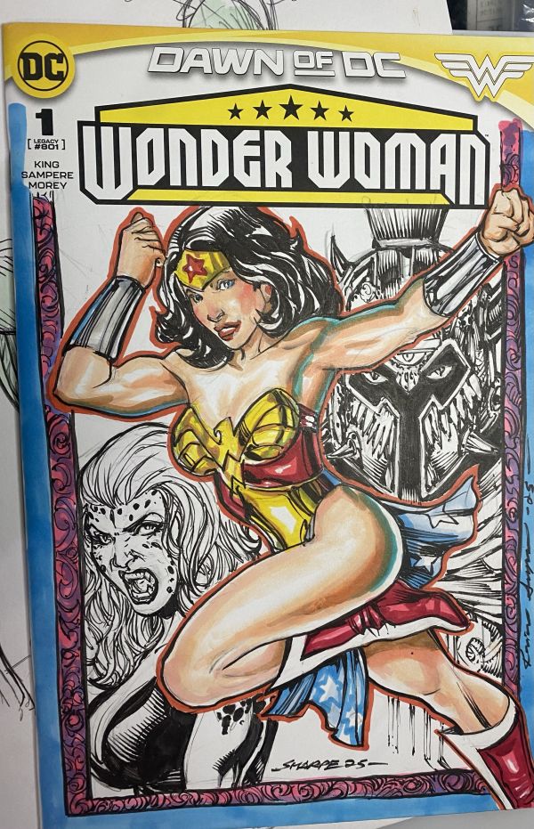 Image for Wonder Woman Sketch Cover by Kevin Sharpe