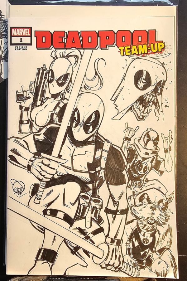 Image for Deadpool Team-Up Sketch Cover by Eugene Commodore 