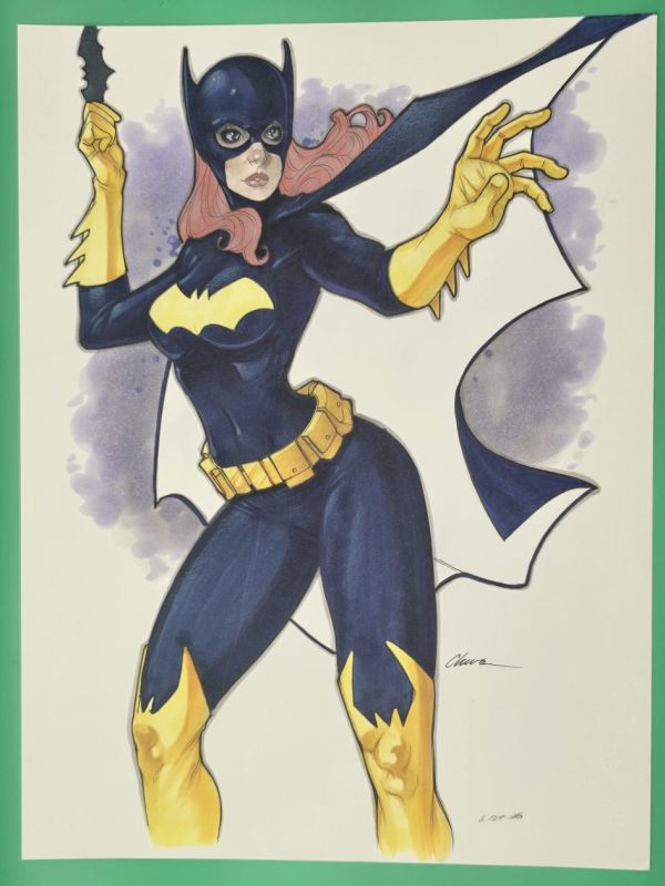 Image for Mario Chavez sketch 9"x12 Barbra Gordon Batgirl 