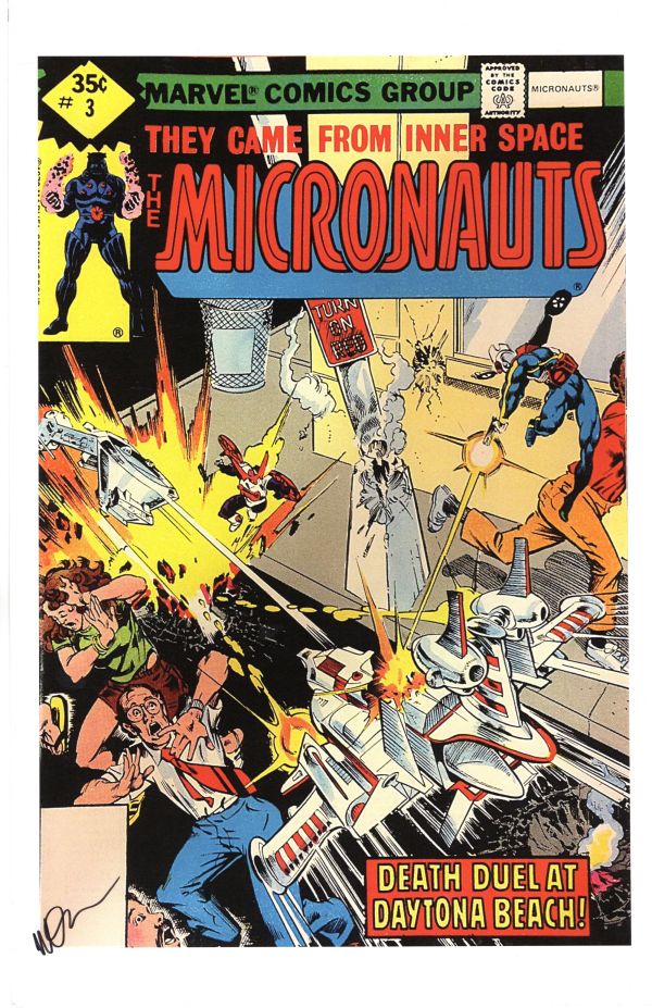 Image for MICRONAUTS 3 COVER PRINT SIGNED MICHAEL GOLDEN