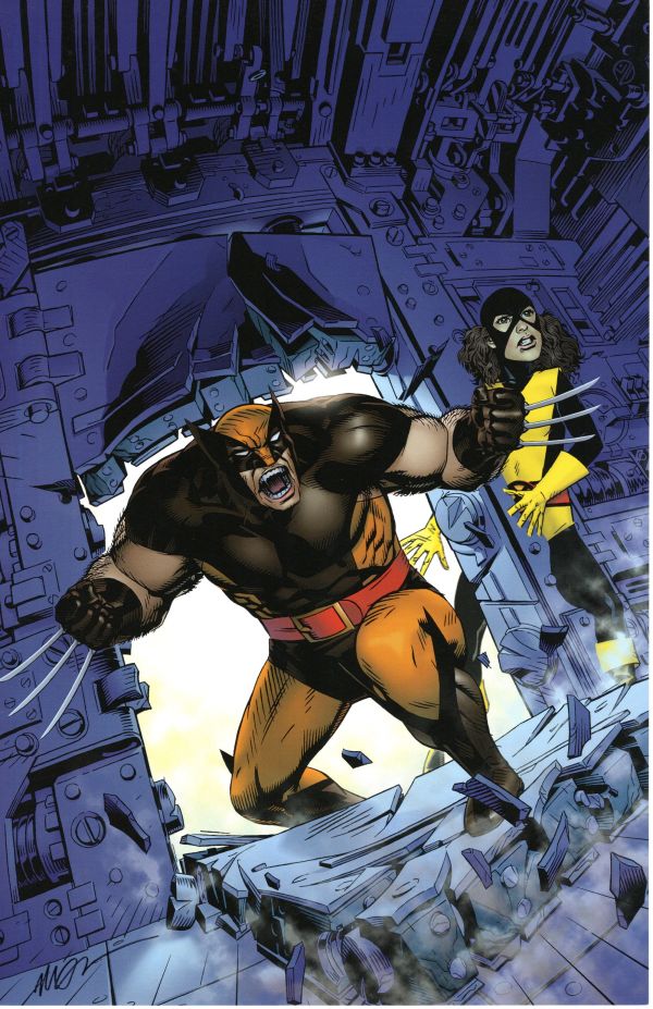 Image for WOLVERINE & KITTY PRYDE PRINT SIGNED MICHAEL GOLDEN