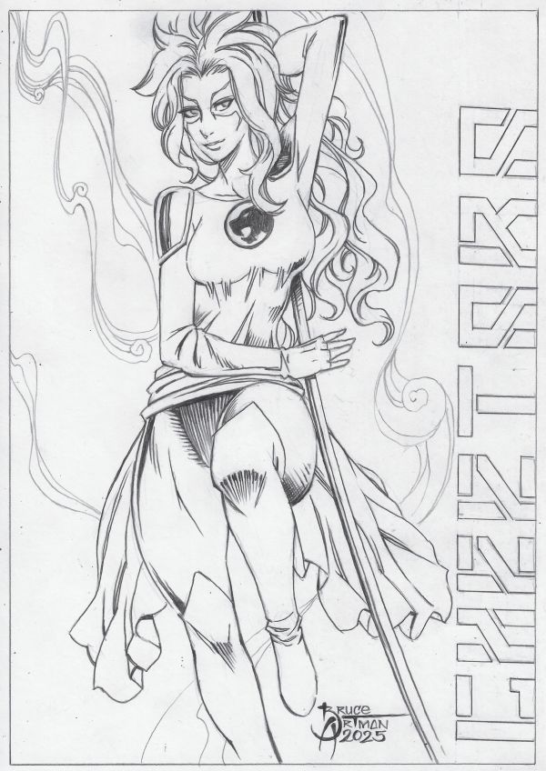 Image for Cheetara (09"x12") original comic art by Bruce Artman (2025) *TramaStudio