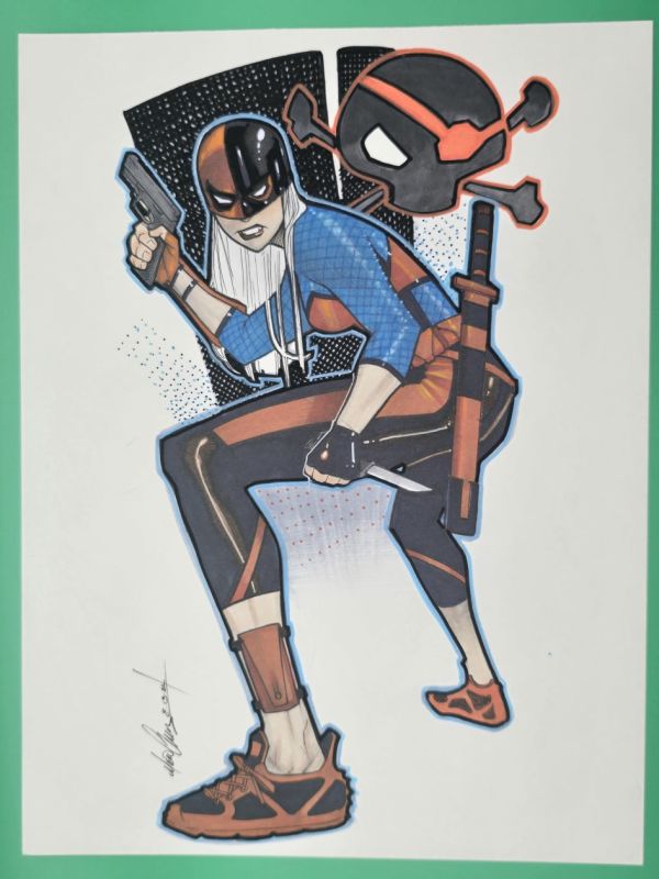 Image for Mario Chavez sketch 9"x12 Rose Wilson Ravager