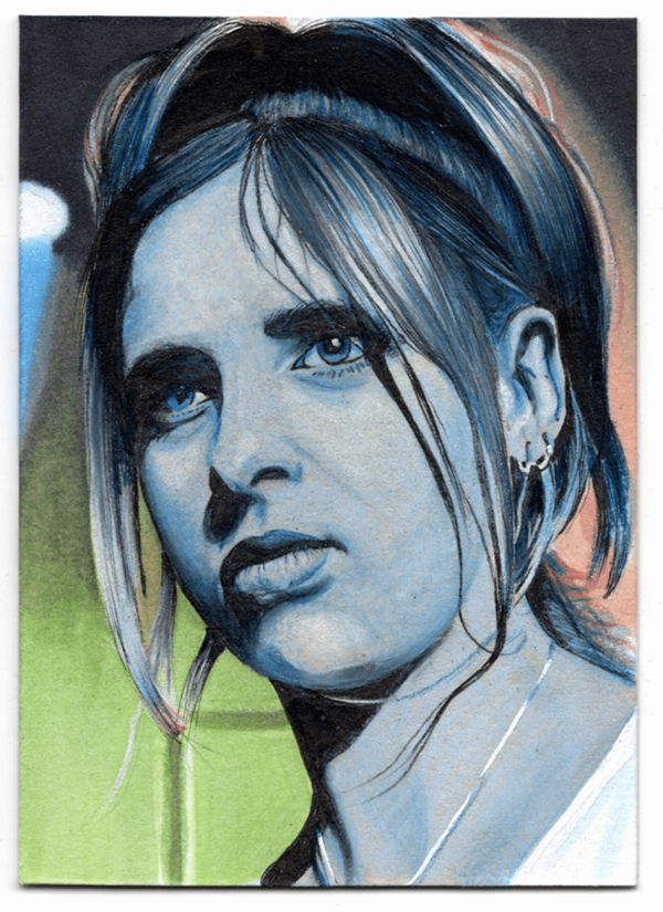 Image for Female Portrait Sketch Card