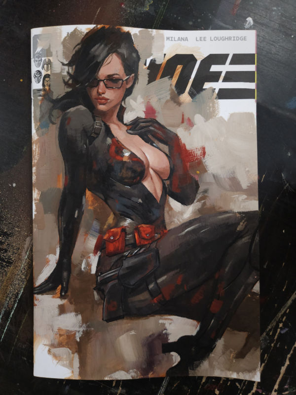 Image for Baroness - Acrylic painting on Blank Variant comic