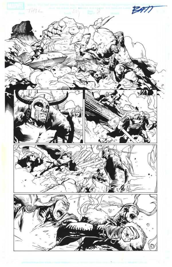 Image for Thor #609 page 8 pencils by Billy Tan inks by Matt Batt Banning-a4a9d788