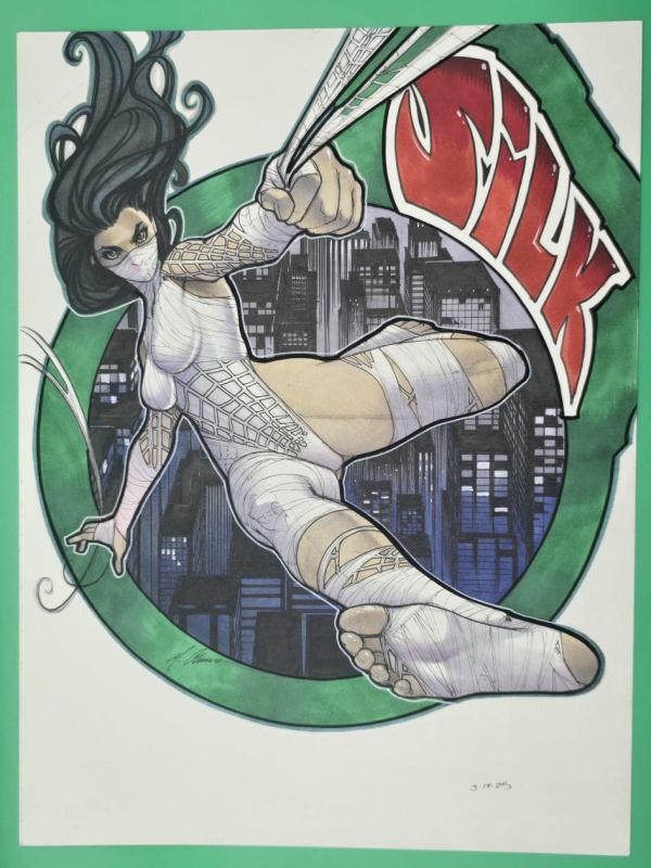 Image for Mario Chavez sketch 9"x12 Cindy Moon Silk