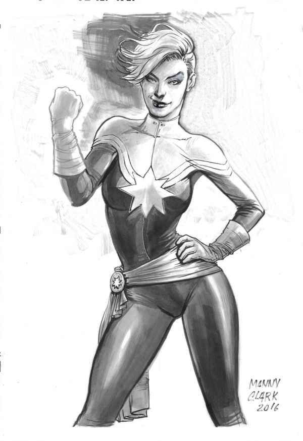 Image for Captain Marvel Illo by Manny Clark